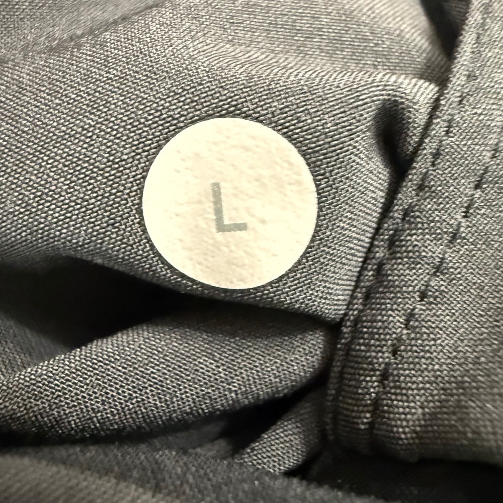 Lululemon Pace Breaker Shorts Mens Large L Striped Black Grey Athletic Gym Run - Picture 8 of 8